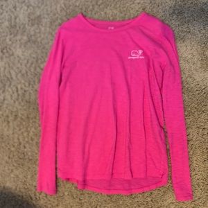 Hot pink Vineyard Vines long sleeve small